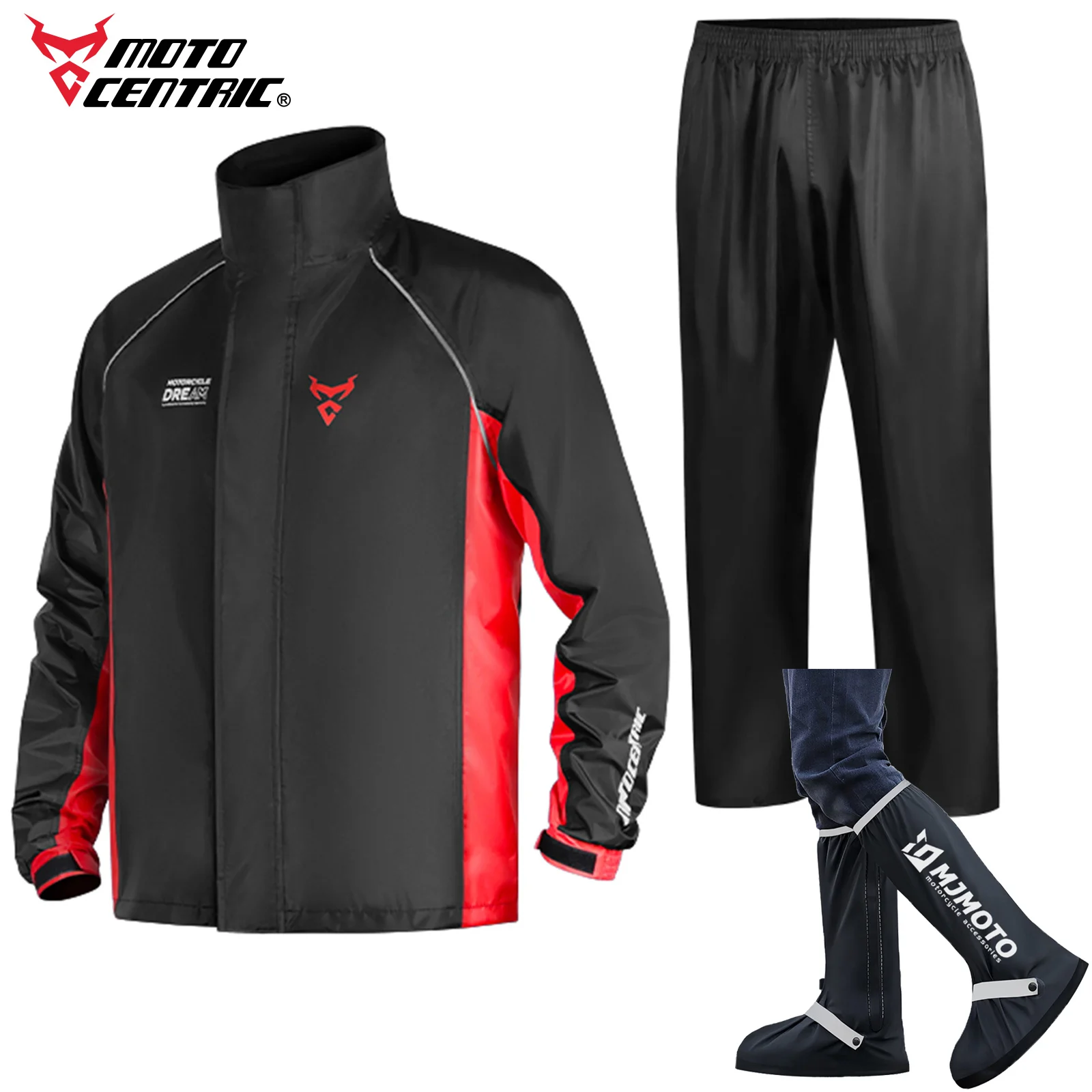 

Плащ для езды на мотоцикле, мужской и женский профессиональный мотоциклетный дождевик, брюки, комплекты костюмов для обуви, светоотражающие дышащие
