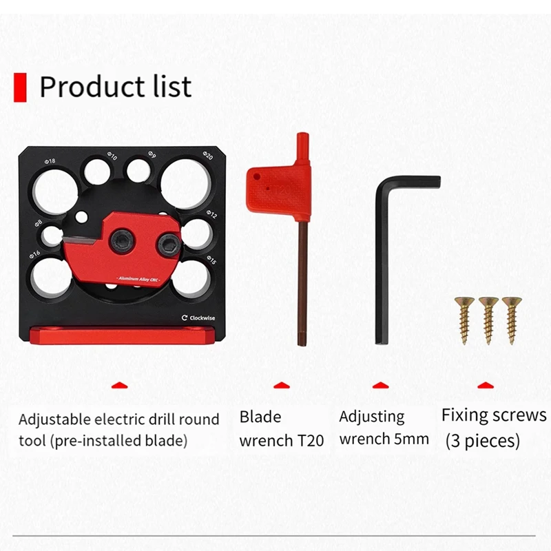 Adjustable Electric Drill Milling Tool Set Auxiliary Tool Square Lathing Log Tenon Metric Milling Pin Tool Easy To Use