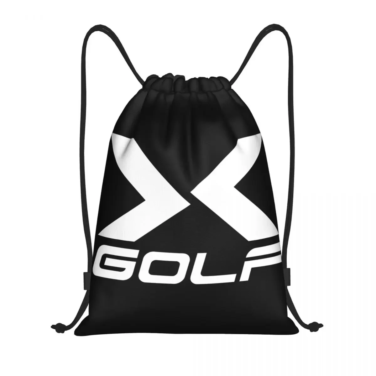 Mochila deportiva ligera con cordón para hombre y mujer, bolso de almacenamiento con logotipo personalizado de Golf X, ideal para gimnasio