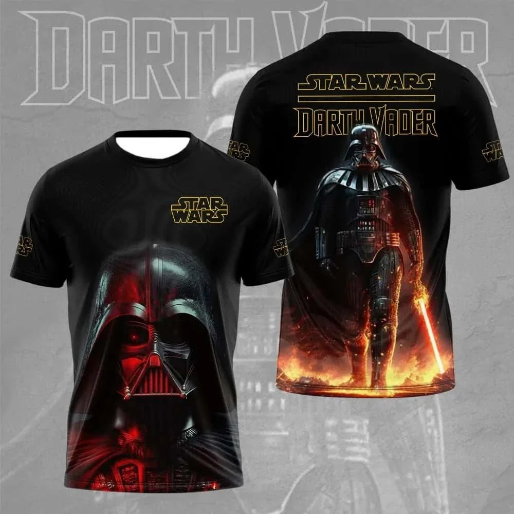 3D Quick Drying Short Sleeved Men T shirt Around The 50th Anniversary of Star Wars Adult Children's Parent Child T shirts