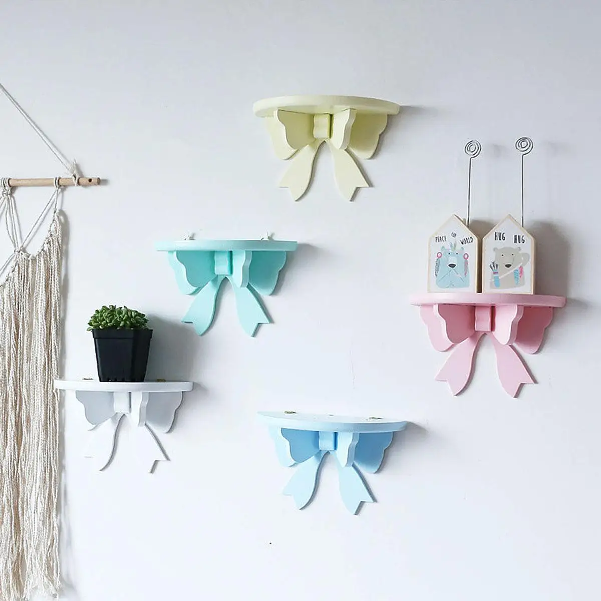 

Corner Frame Wooden Partition Storage Rack Child Shelf Shelves Bamboo Kids Wall