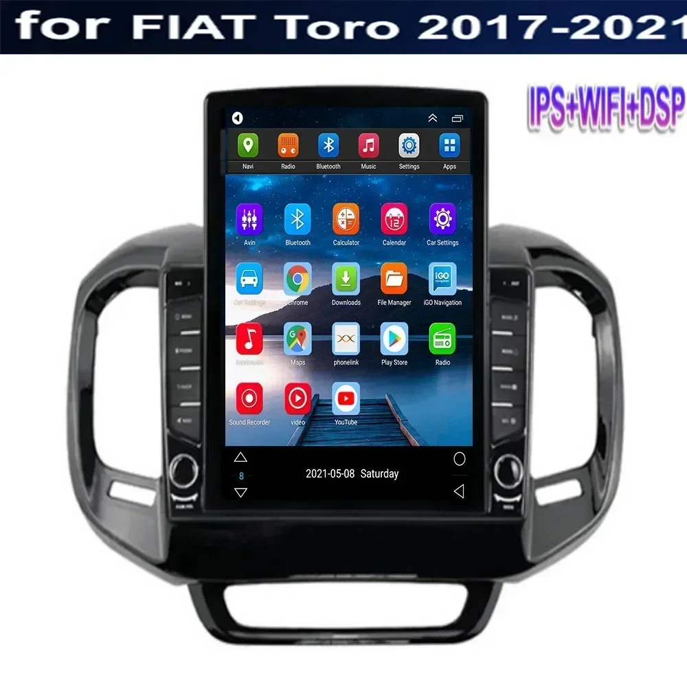 

8G + 128G Android 13 Carplay для FIAT Toro 2017-2050 Tesla Style Автомобильный радиоприемник Стерео 2 Din Carplay Мультимедийный плеер GPS-навигация