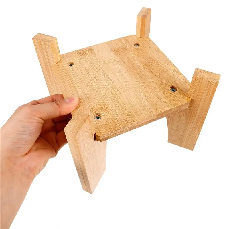 صينية خشبية من الخيزران، حامل موزع للمشروبات، قاعدة للحرف المائية للنباتات، قاعدة حامل المشروبات