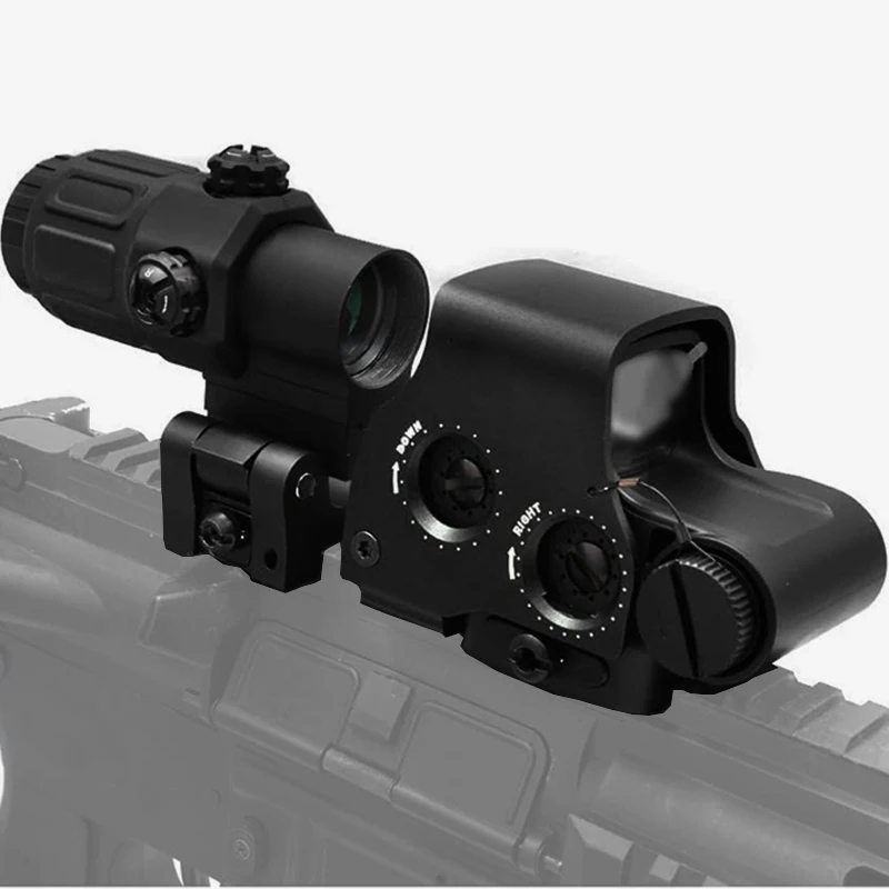 

G33+558 Hologram Collimator Sight with Switch To Side Quick Detachable Scope 553 Reflex Red Dot Sight for Hunting