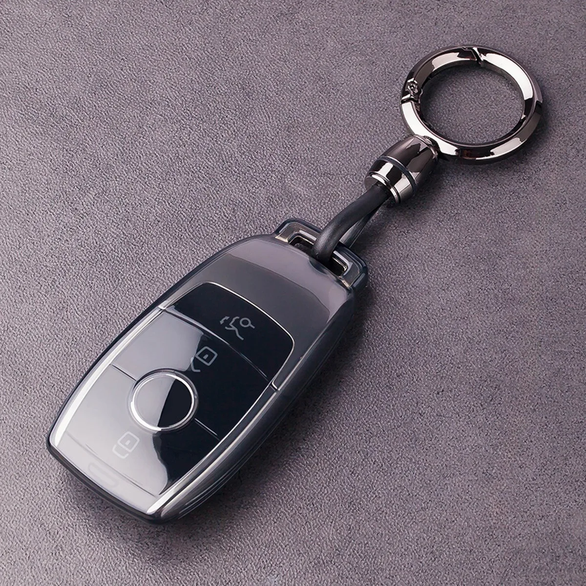 TPU Car Key Case Cover Suitable for Mercedes Benz E C S GLC Class E200 E400 E63 W213 S550 S560 C260 A200 Accessories