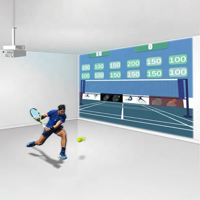 

Amusement Park Projection Wall Game System: Interactive Smash Wall Ball Child Game.