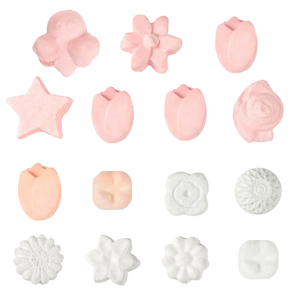 

15Pcs Small Animal Mineral Stone Calcium Chew Banana Grape Shape Safe Cage Fixing Grinding for Hamster Rabbit Parrot Guinea Pig