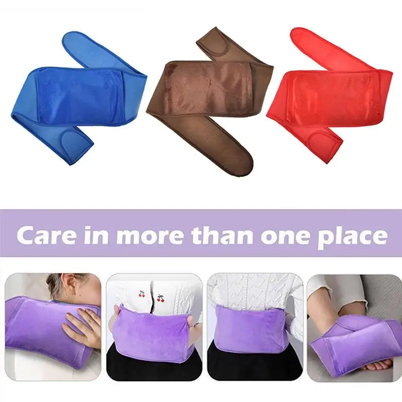 1Pc Hot Water Bag Waist Cover Belt Stomach Abdominal Warming Band Hot Water Bottle Bag Warm Waist Cover Belt For Neck Back Hand