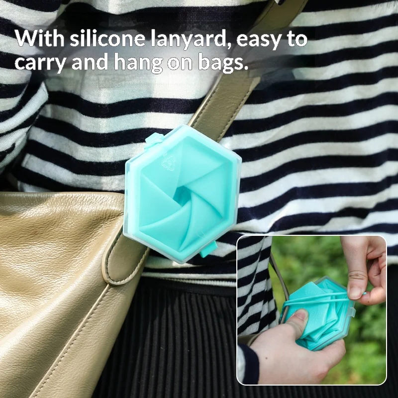New silicone folding cup 260ml portable travel mug for outdoor sports and mouthwash use  silicone cup collapsible cup