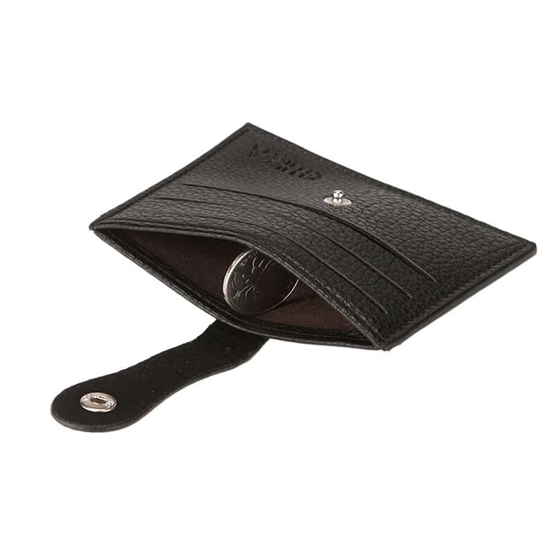 Men's PU Wallet, Credit Card Holder, Pebbled Buckle Wallet, Business Card Holder, ID Card Wallet