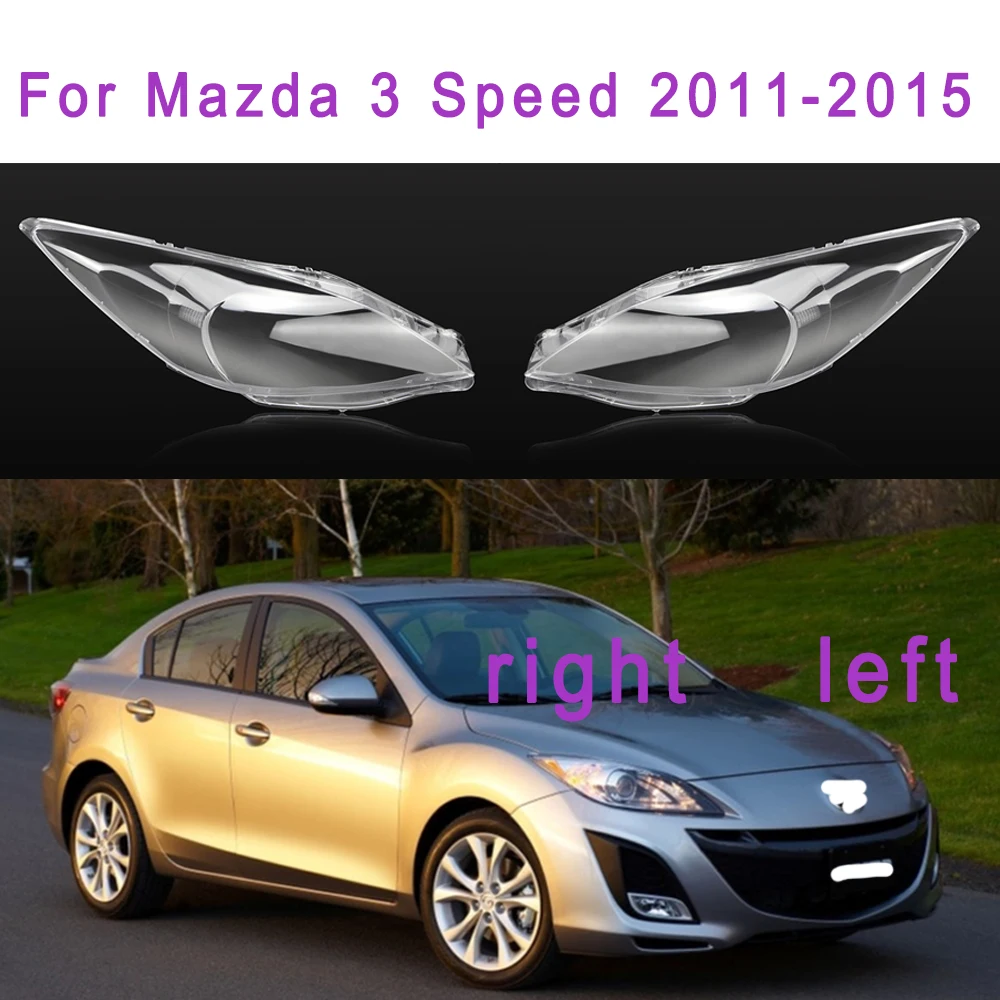 Osłona przedniego reflektora samochodowego do Mazdy 3 Speed 2011 2012 2013 2014 2015 Lewy/prawy wymienny klosz szklany Akcesoria samochodowe