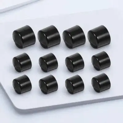 

2 Sets Pivot Cups Skateboard Trucks Accessories 4 Small 2 Large Black Bushings PU Material Replacement Fits Most