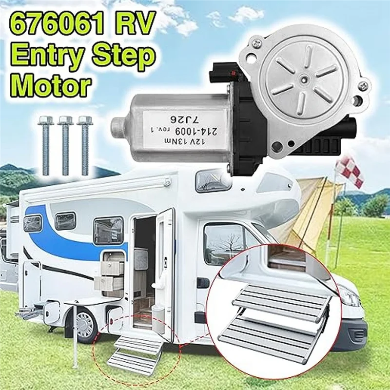 

A20K-676061 RV Step Motor With 3 Screws For Kwikee Step Motor And Lippert 1101428 Precise Replacement RV Parts