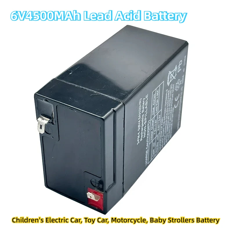 6V4500MAh Lead Acid Battery, Children's Electric Car, Toy Car, Motorcycle, Baby Strollers Battery