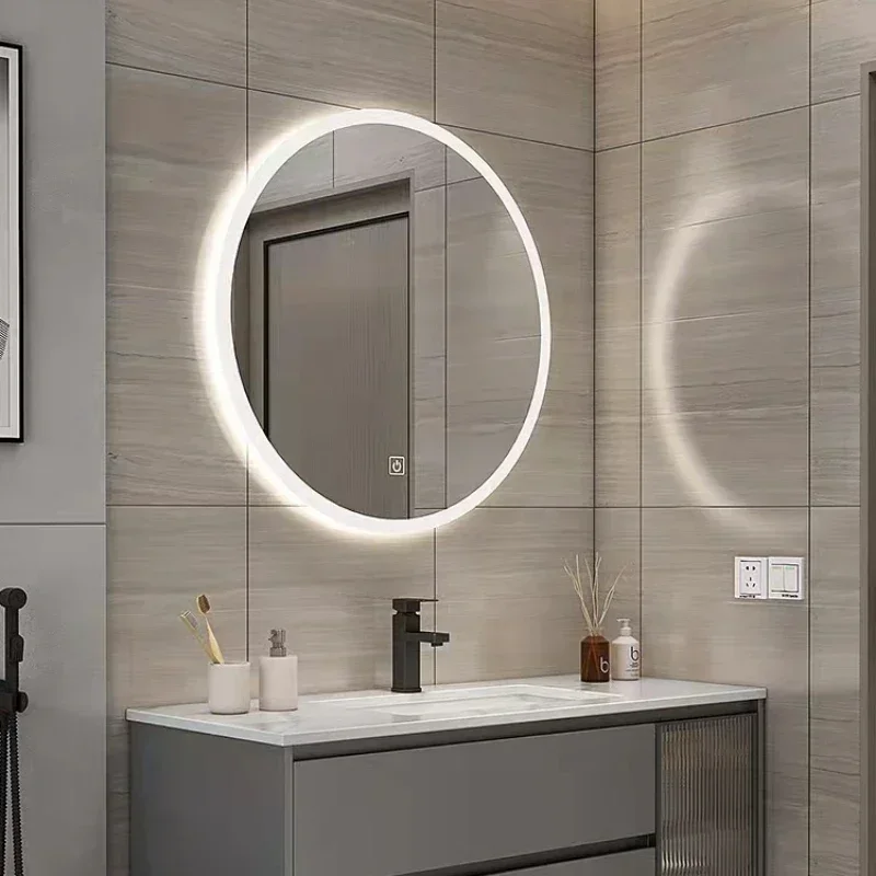 

Tocador baño inteligente de gelmol, mueble con lavabo y espejo, вместимость с лацканами, espejo redondo para inodoro