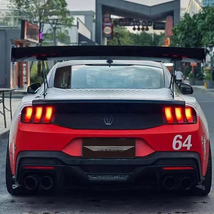 GT3 Style Dry Carbon Fiber Polished Single Rear Spoiler for 2024  Dark Horse S650 with 2-Year Warranty