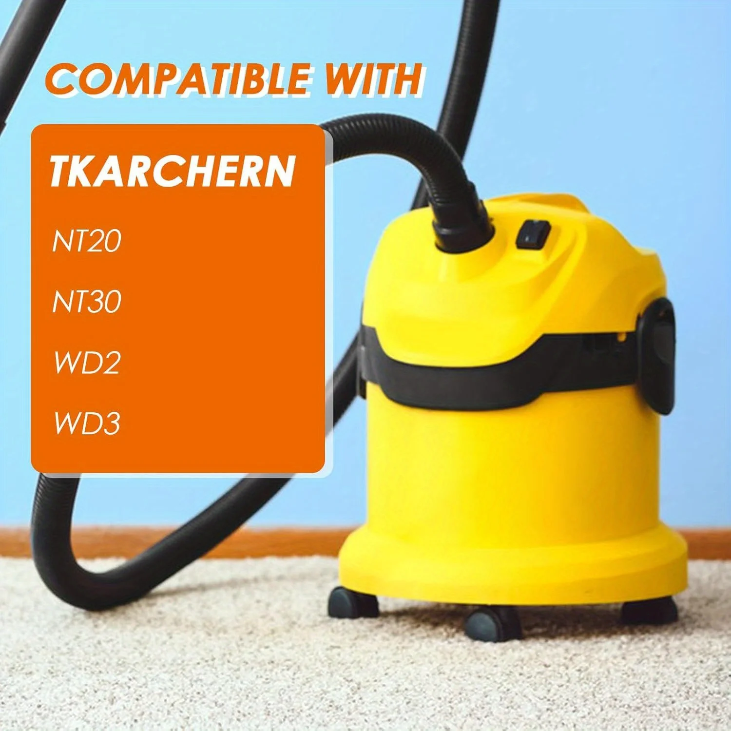 2 Stück Nass-/Trockensauger-Ersatzfilter, kompatibel mit WD2, WD3, MV2, MV3, WD2.200, WD3.500, WD 3.200, A2204, A2254, A2101, A220 – Detail 4