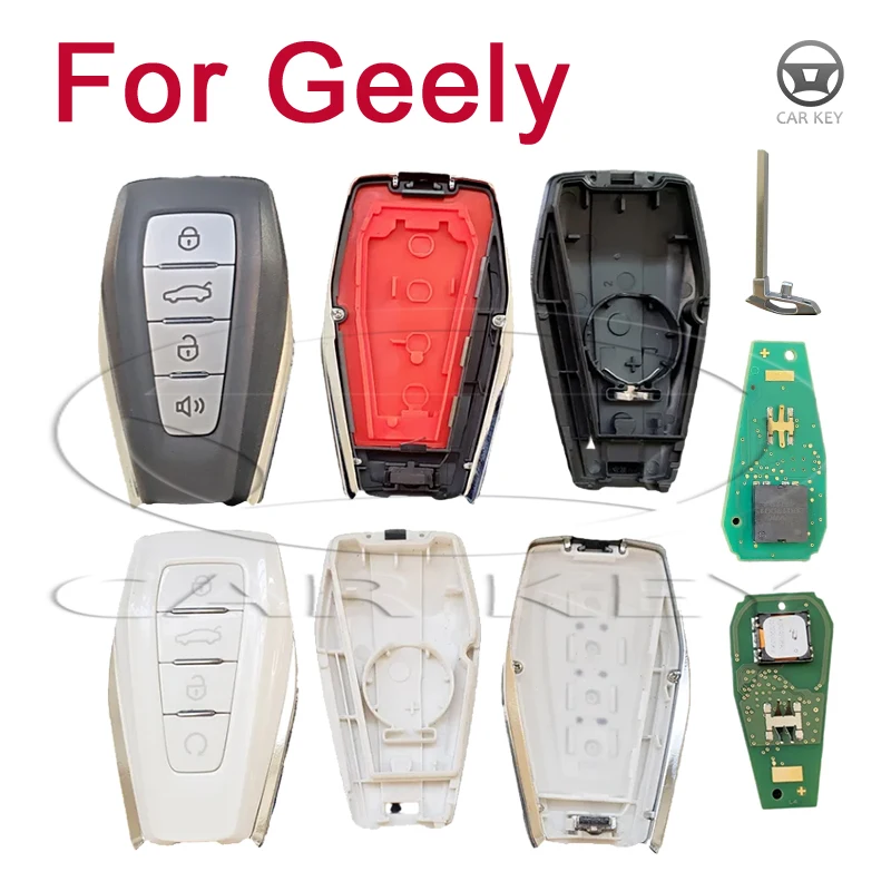 Car Remote Key 433Mhz 4A/47 Chip Keyless Smart Car Keys for Geely Coolray Monjaro Okavango Azkarra Atlas KX11 Emgrand X7 X3 S1