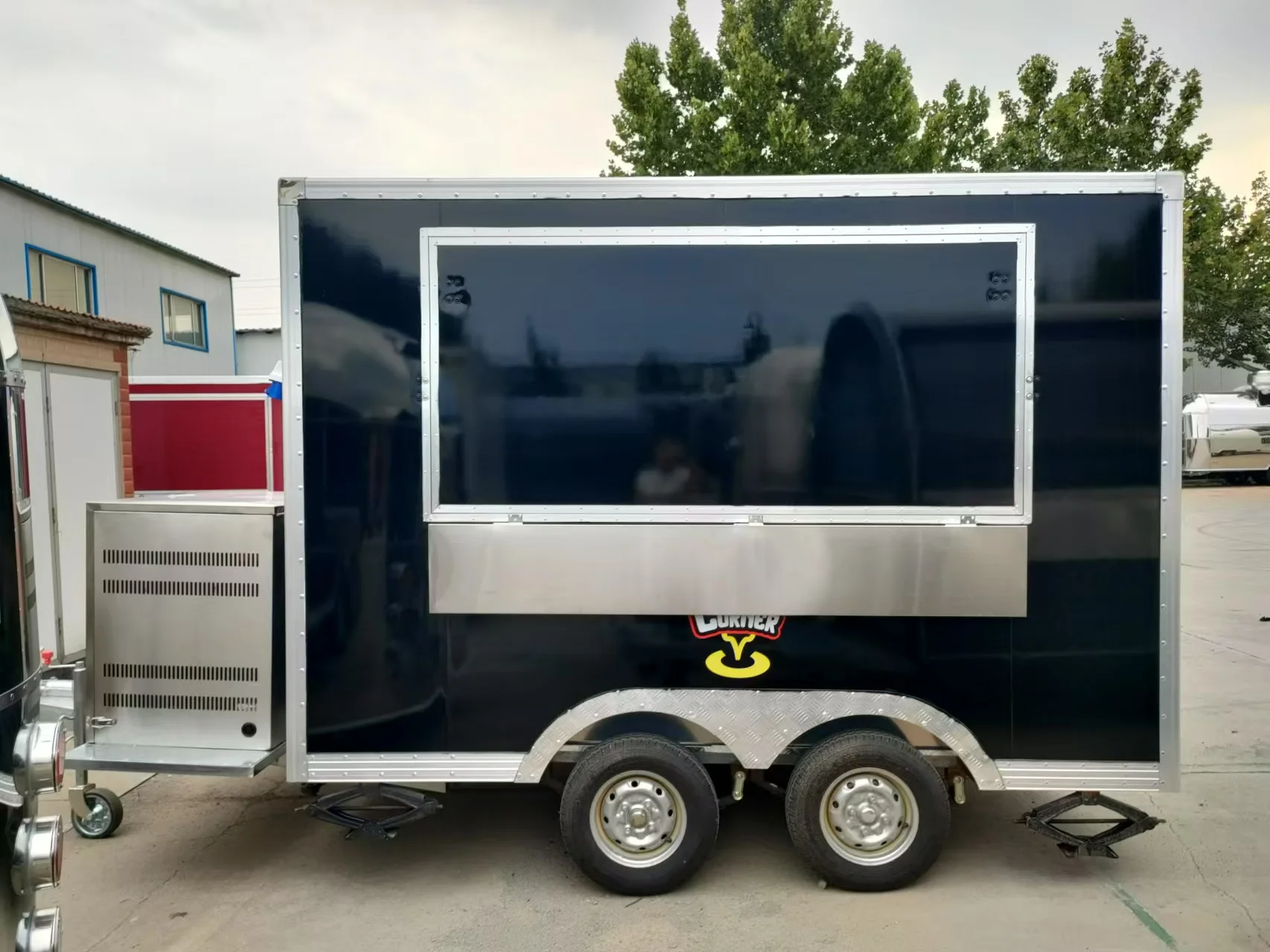 맞춤형 케이터링 밴 이동식 주방 벤더 사각 트레일러 BBQ용 이동식 케이터링 사업용 푸드 트레일러