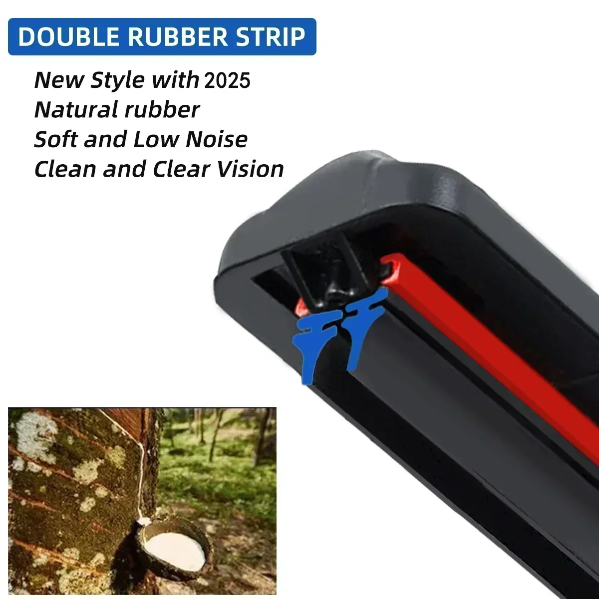 Front Wiper Accessorie Double Rubber Car Wipers for Geely Binray Binrui Boyue Pro Icon Xingyue Tugella FY11 2018-2022 Upgraded