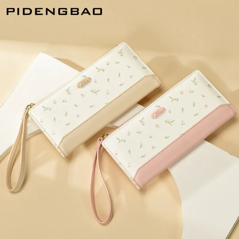 

Элегантный высококачественный кошелек для девочек, клатч большой емкости с несколькими отделениями, дизайнерский кошелек для монет Billetera Mujer