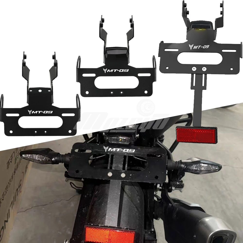 

For Yamaha MT-09 MT09 MT 09 SP mt09 2024 2025 2026 Motorcycle License Plate Holder Bracket Rear Tail Tidy Fender Eliminator Kits