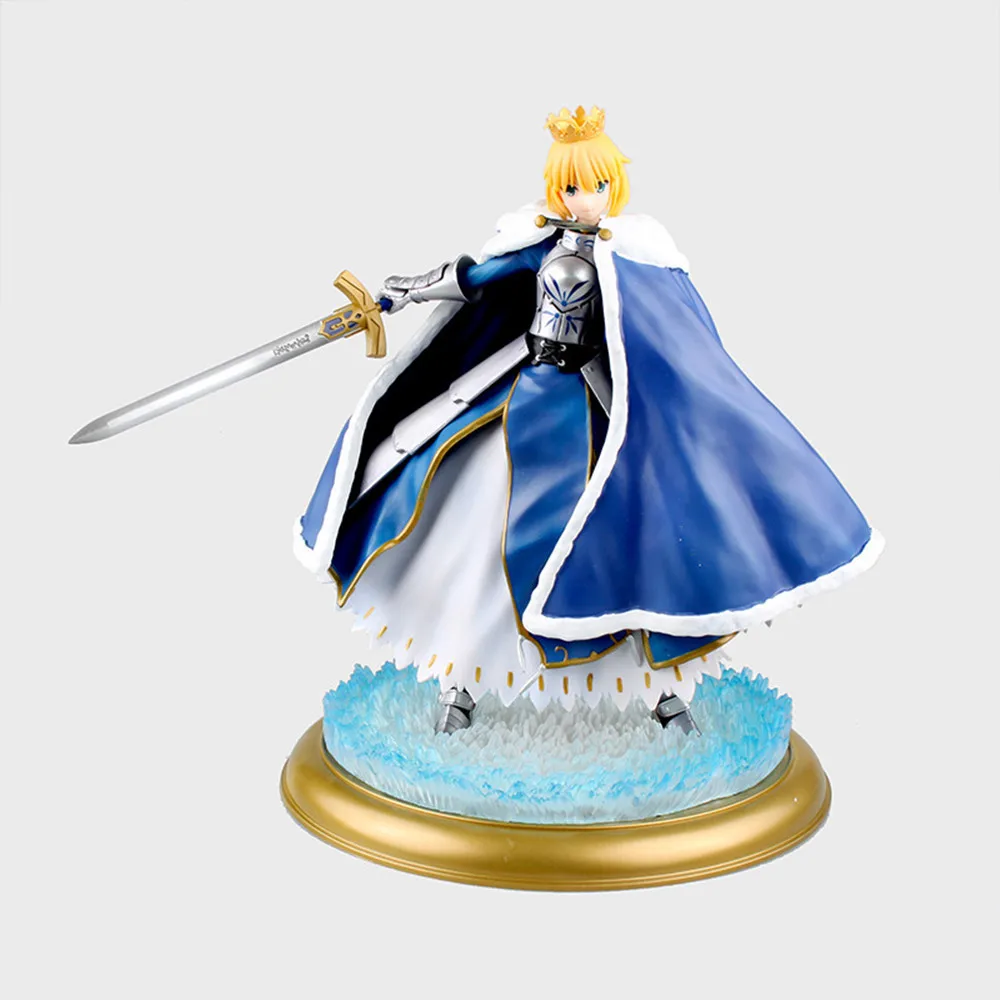 Anime Game Fate/Grand Order SABER Knight King Pendragon Winter 1/7 Deluxe Edition Figure Height about 26CM