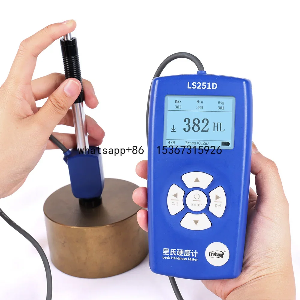 LS251D D Impact Device Digital Durometer Metal Leeb Hardness Tester Machine Portable Steel Durometer Leeb Hardness Tester