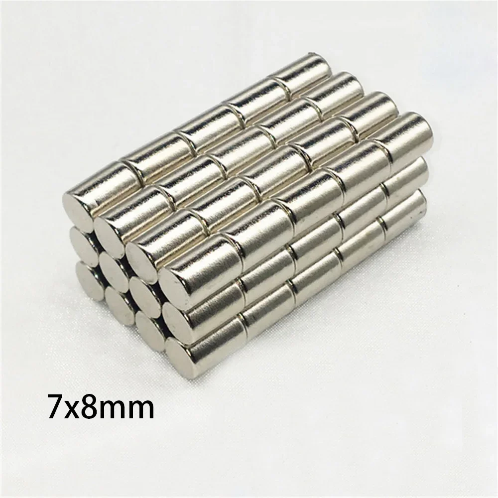 N35 7x5 7x6 7x8 7x10 Round Disc Shape Blocks Rare Earth Super Strong Neodymium Magnets Fridge Crafts  Acoustic Field Electronics