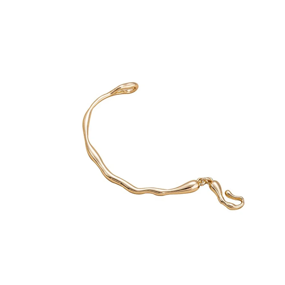 

1pcs 14K Gold-plated Irregular Branch Bracelet, White Gold Lava Bracelet, Diy Hand-string Pearl Bracelet Accessory