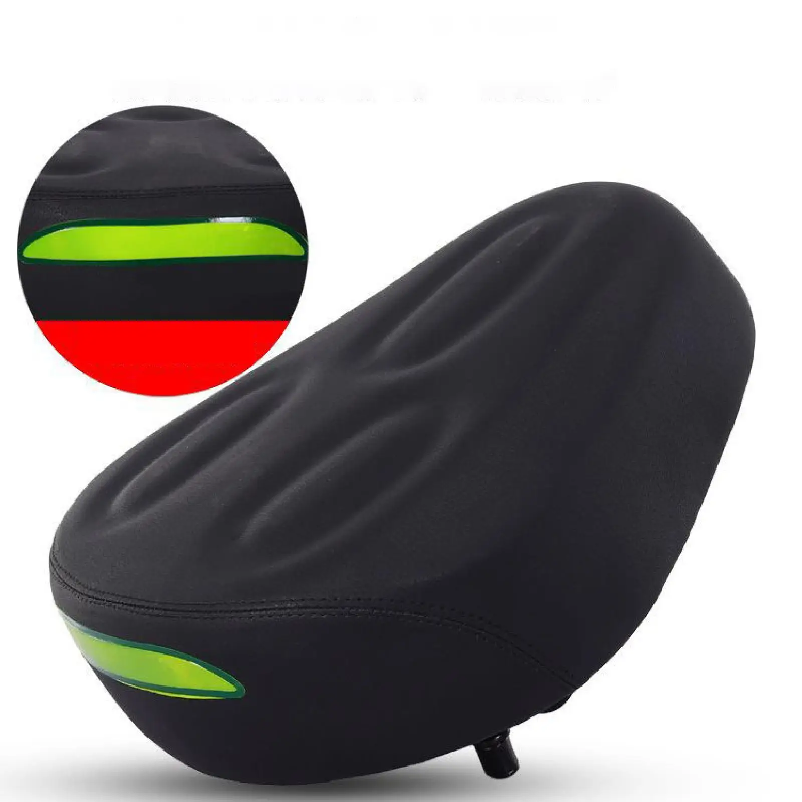 

Electric Bike Saddle Ergonomic Shock Absorption Parts Adults Wide Comfort Versatile Soft Components Replace Bicycle Seat Thicken