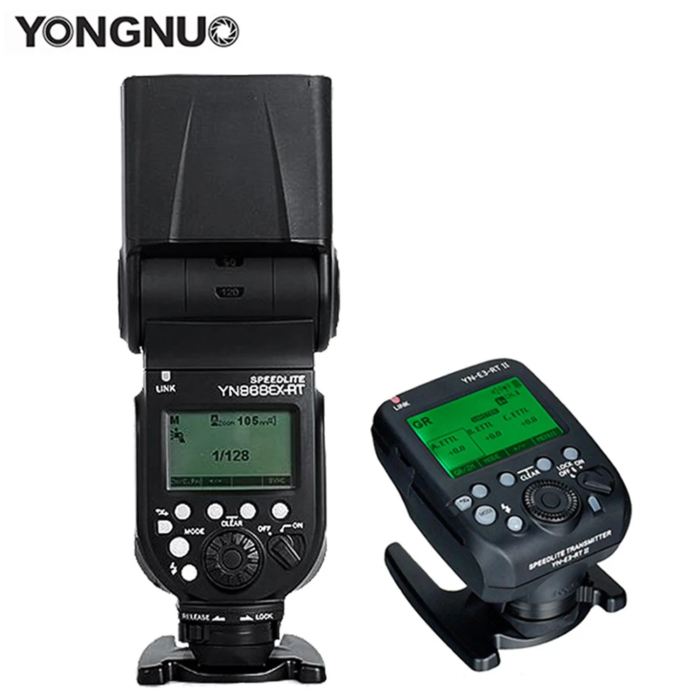 

YONGNUO Speedlite YN968EX-RT with Led Light YN-E3-RT II Transmitter GN60 TTL HSS 1/8000s Flash for DSLR Canon 600EX-RT ST-E3-RT