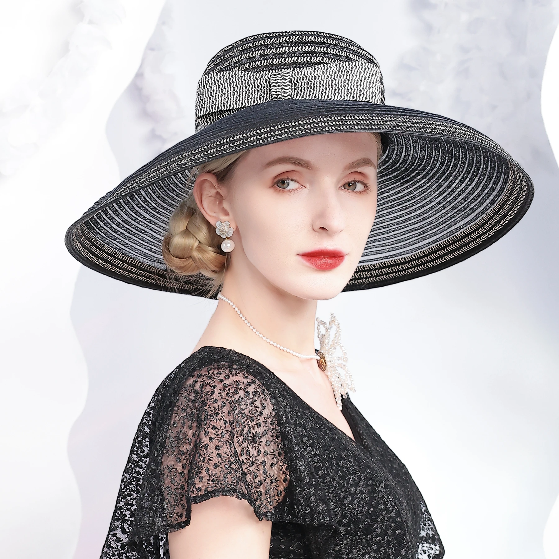 chapeau-de-soleil-elegant-a-large-bord-pour-femme-fedoras-noir-et-blanc-avec-nœud-pour-mariages-fetes-de-the-du-kentucky-cocktails-evenements-d'eglise-derby