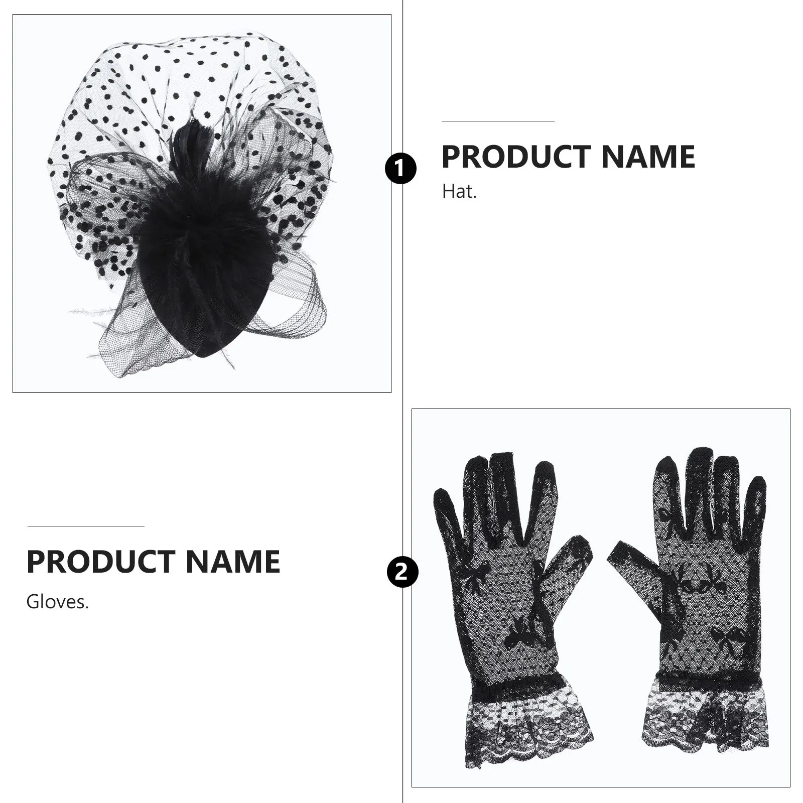 1 مجموعة الرجعية صافي الغزل قبعة قفازات مجموعة غطاء الوجه مأدبة حفل زفاف التصوير فستان شيونغسام التبعي