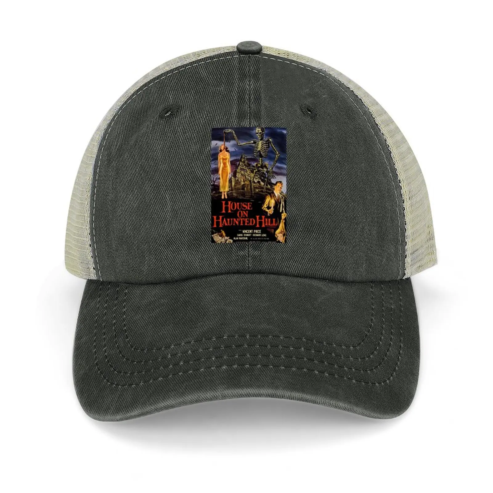 

House on Haunted Hill - Vincent Price Cowboy Hat Bobble Hat Mountaineering Trucker Cap Women Caps Men's