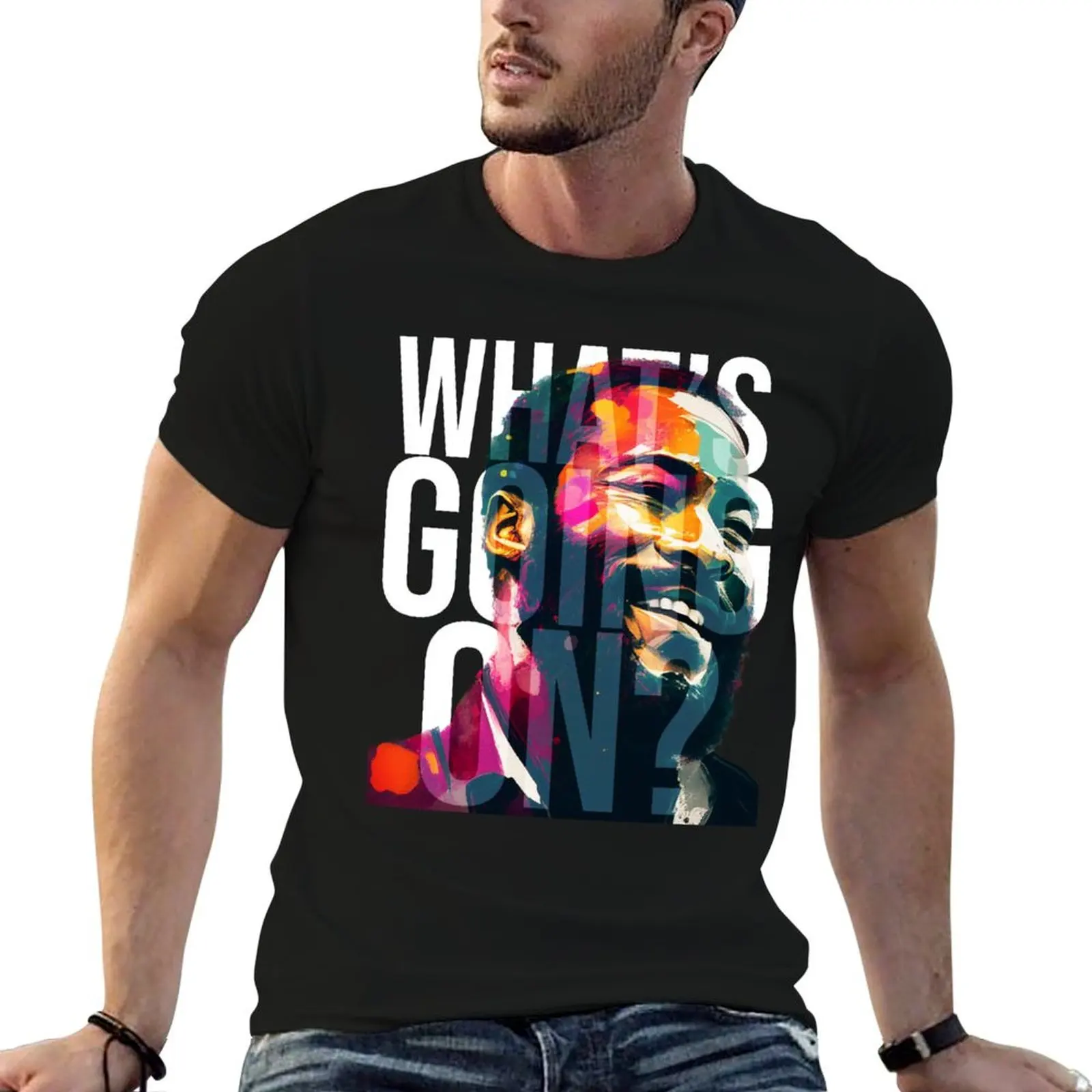 

Marvin Gaye - Whats Going On T-Shirt man t shirt graphic t shirts for man pack cotton t shirts for man cotton soft T-Shirt