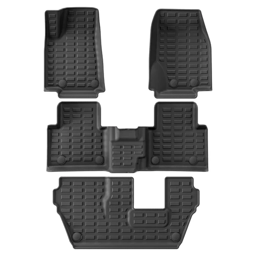 For Jeep Grand Cherokee L 2021-2024 Car Trunk Mat TPE Foot Mats All Weather Anti-Slip Rear Trunk Pad Cargo Liner Anti Dirty Pad