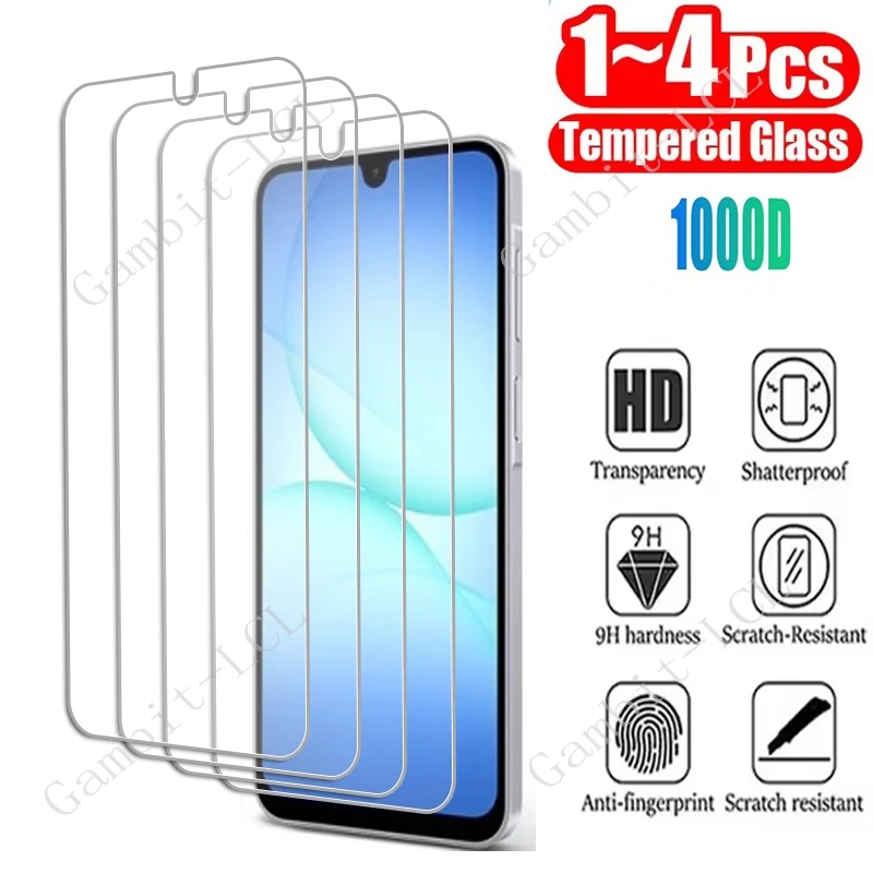 1/4 قطعة الزجاج المقسى لسامسونج غالاكسي A10 A20 A30 A40 A50 A70 A80 A90 A11 A12 A13 A14 A15 A16 A17 4G 5G واقي للشاشة فيلم