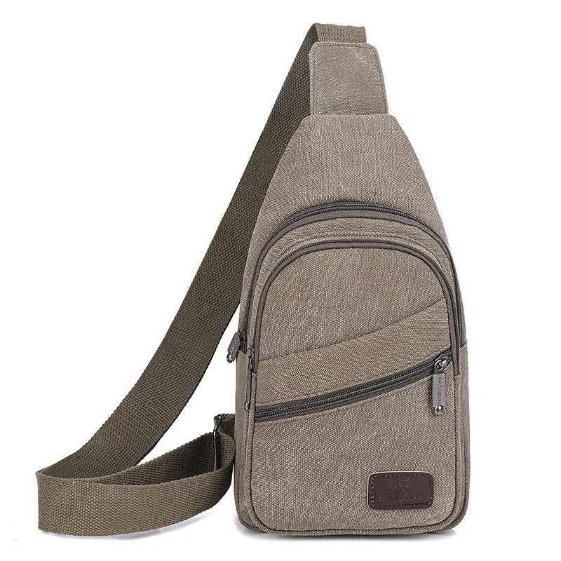 New Fashion Large Capacity Convenient Men Chest Bags Canvas Crossbody Bags Bolso Hombre Sling Bag