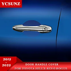 Car Accessories Door Handle Cover For Toyota Hilux Revo Rocco 2016 2017 2018 2019 2020 2021 2022 2023 2024 2025 4x4 4x2