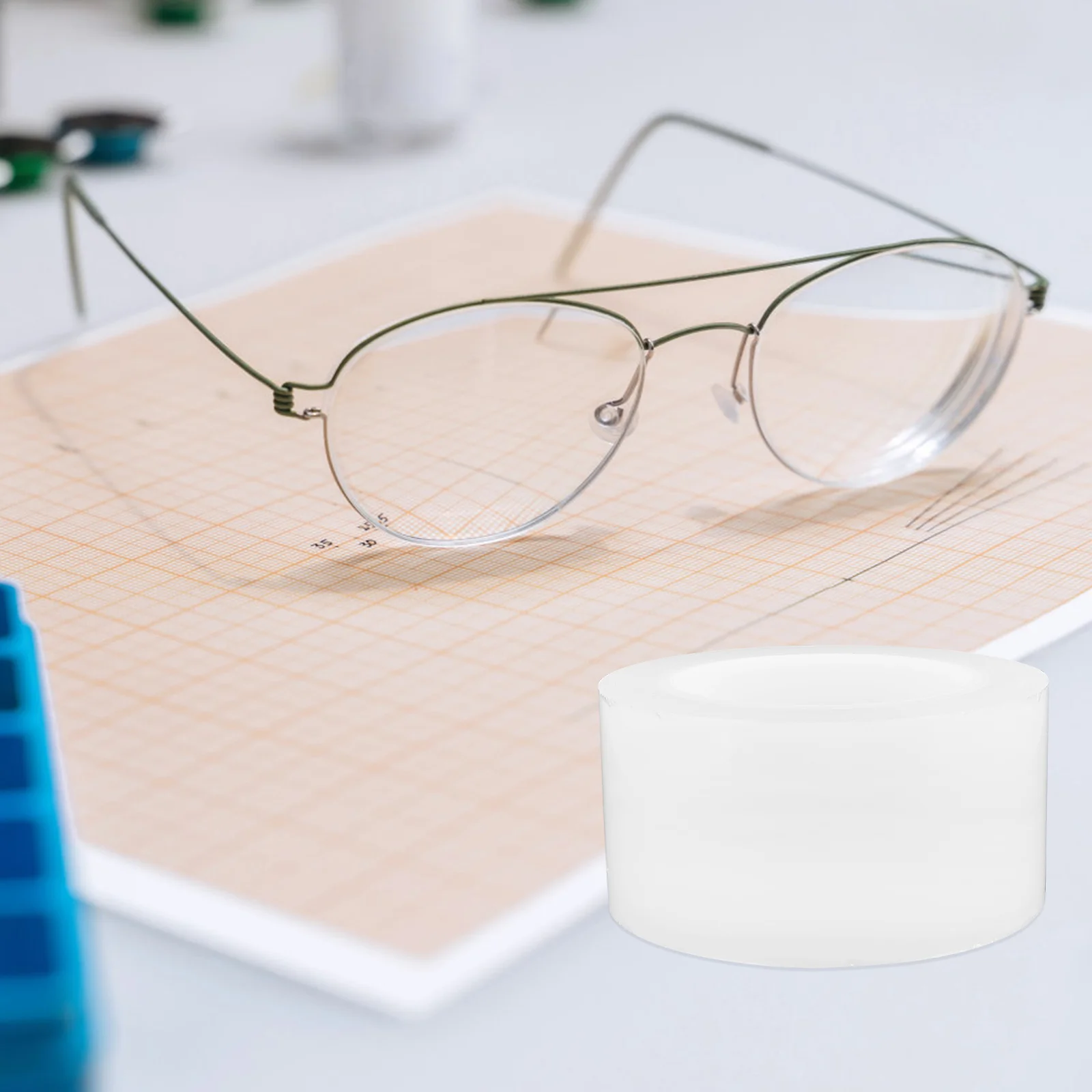 

Glasses Polishing Protective Film Anti-Skid Decal Easy to Use Lightweight Portable for Optical Shop Lens Polish