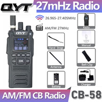 Original CB Radio QYT CB-58  26.965-27.405MHz FM AM Mode Citizen Band Radio 27MHz Handheld Walkie Talkie With 4100mAh CB Radio