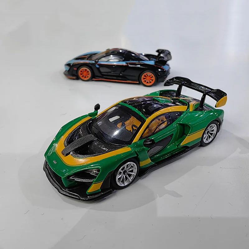 In Stock Masdi 1:64 Mclaren Senna Alloy Miniature Diecast Model Mclaren 765lt Supercar Sport Car Custom Toys Car Ornament Giift