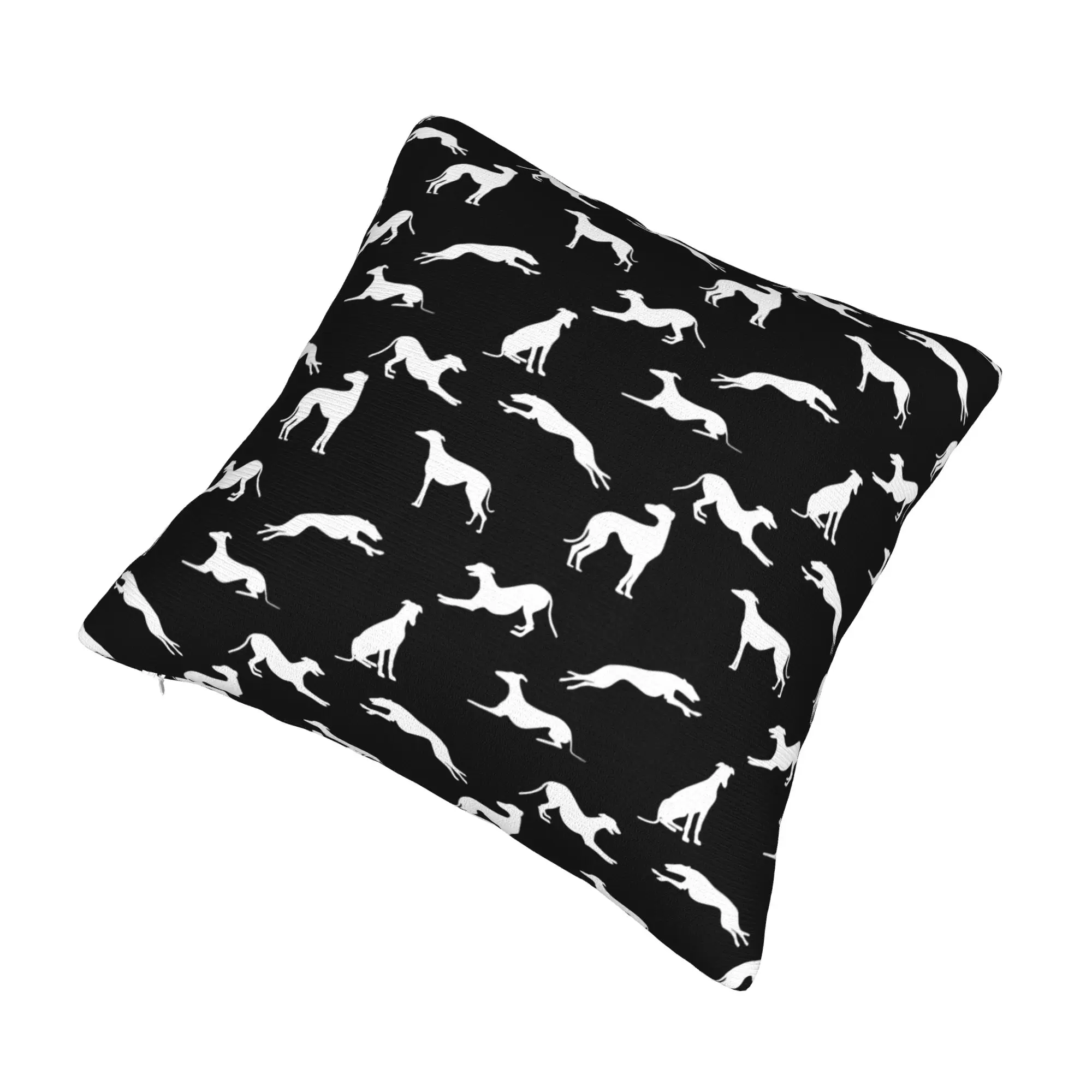 Greyhounds Pillow Decor Home Cute Whippet Sighthound DOg Cushions for Sofa Square Pillowcase