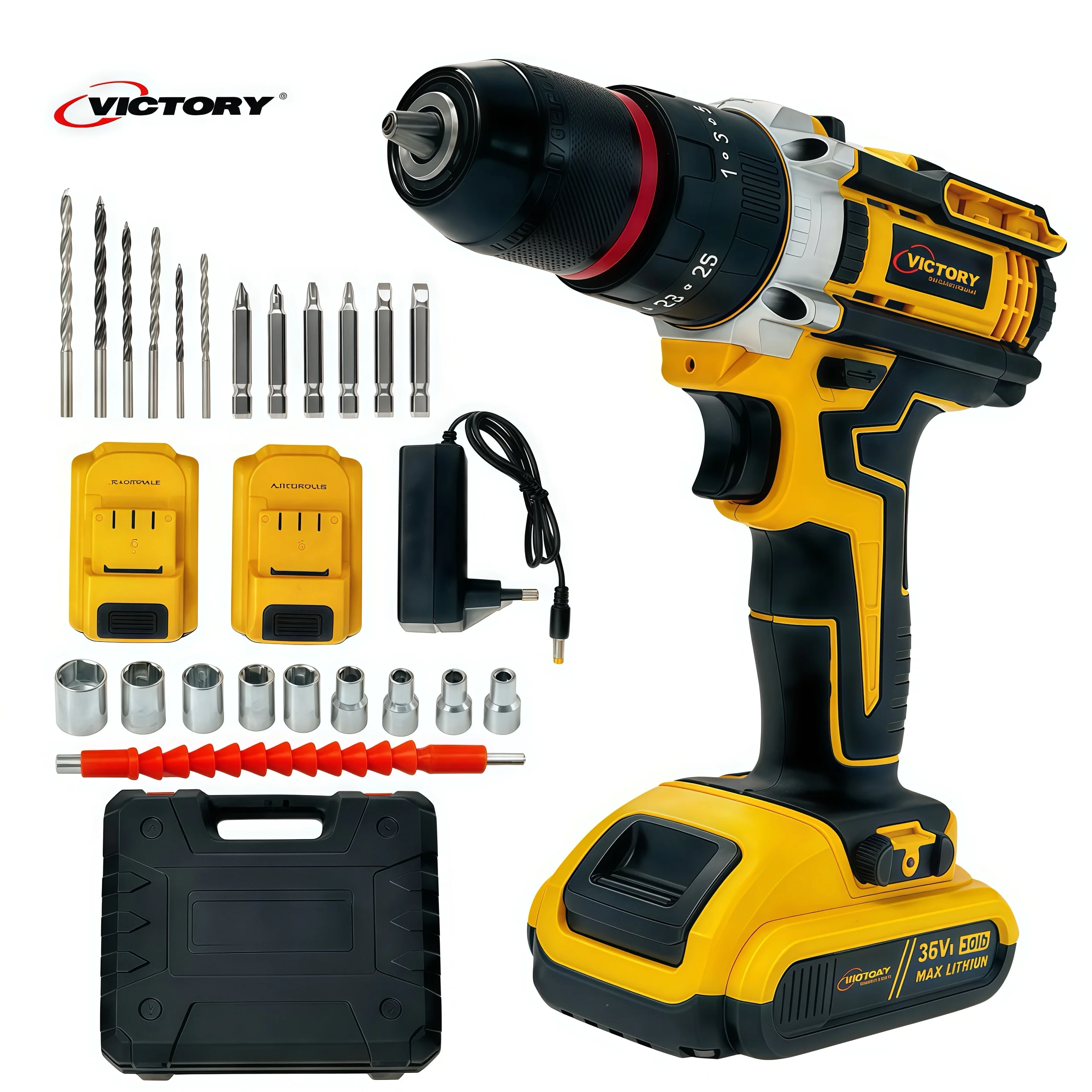 

21V Cordless Multifunctional Power Drill with Impact Including Accessories OEM ODM