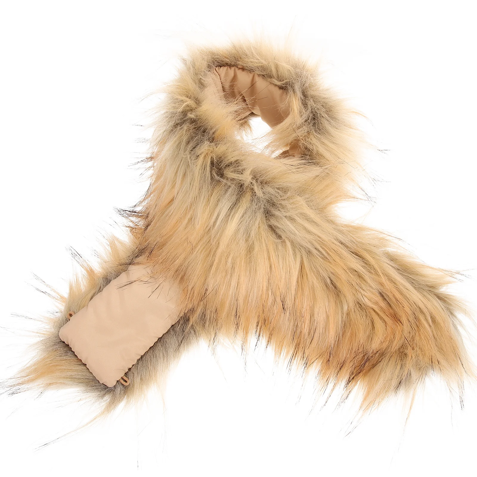 

Artificial Hood Trim Faux Shawl Collar Replacement Thickened Lining Winter Costume Accessory Women Snow Suit Snow Suit Women