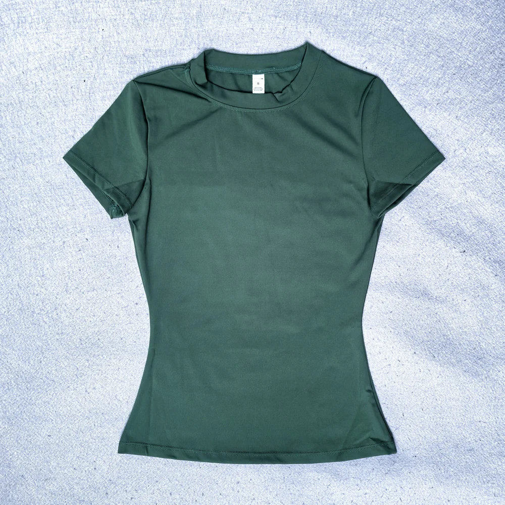 Short Sleeve Gym Top Women Clothes Yoga Top Seamless Sports Shirt Light Weight Fitness Workout Tee Sports Tops Active Wear Femme image 5