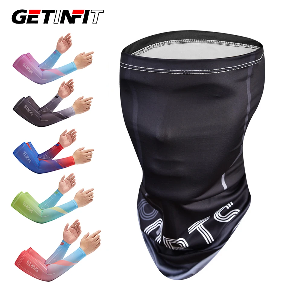 

GETINFIT 1 комплект, летний солнцезащитный крем, рукав для вождения, солнцезащитный козырек, рукав из ледяного шелка, рукава для верховой езды, альпинизма, рыбалки, унисекс