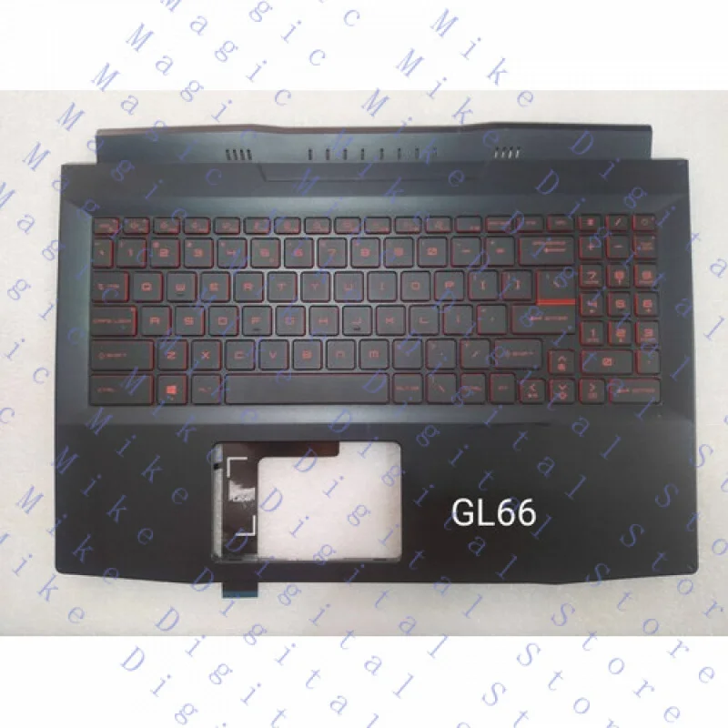 

UU 95new Palmrest US Keyboard Backlit for Msi Pulse GL66 MS-1581 1582 GL76 MS-17L1
