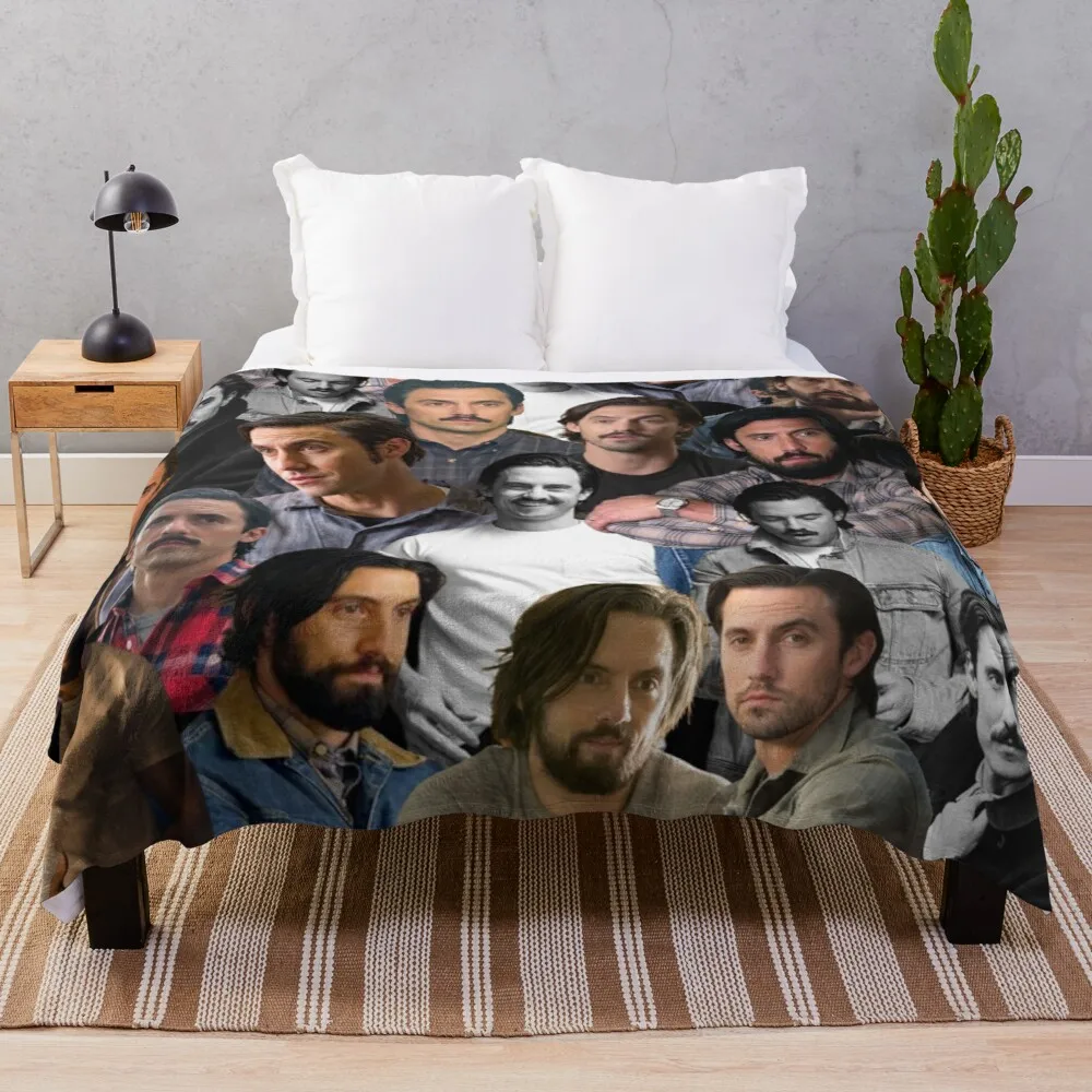 

Milo Ventimiglia photo collageThrow Blanket Decorative Blankets